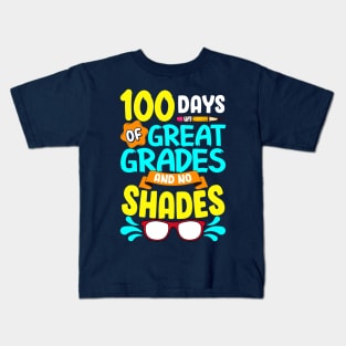 100 Days Of School Great Grades Kids T-Shirt